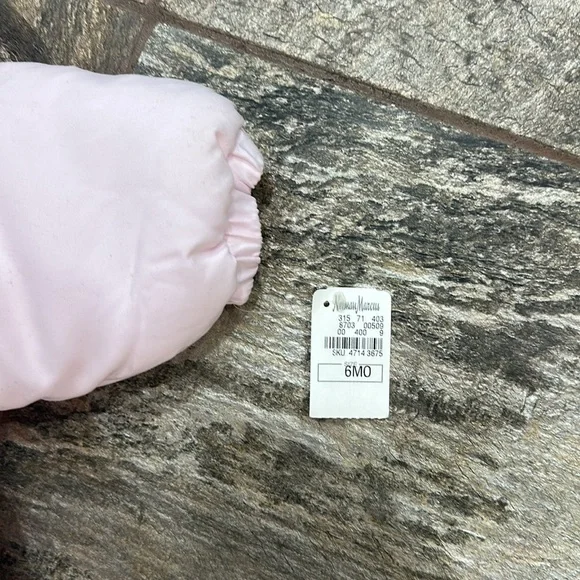 NWT Petit Bateau pink microfiber snowsuit size 6 months - Picture 5 of 6
